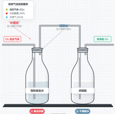 常见气体除杂与干燥序列