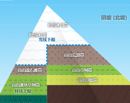 山地垂直自然带谱动态解析