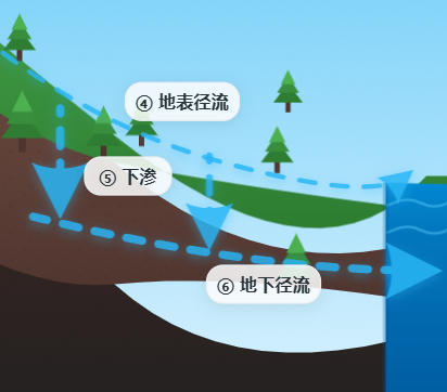 海陆间水循环全过程模拟